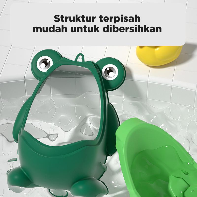 Megam Pispot Tempat Pipis Anak Laki Bentuk Katak Training Potty Toilet Boys Urinal Frog Toilet Training HSB811 3