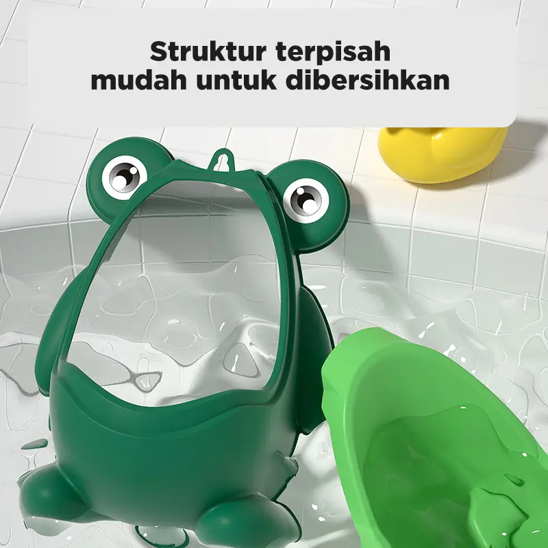 Megam Pispot Tempat Pipis Anak Laki Bentuk Katak Training Potty Toilet Boys Urinal Frog Toilet Training HSB811 3