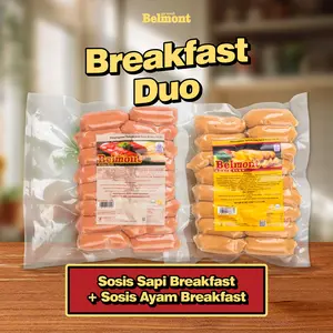 [BUNDLING BREAKFAST DUO] SOSIS SAPI BREAKFAST + SOSIS AYAM BREAKFAST PREMIUM GRAND BELMONT