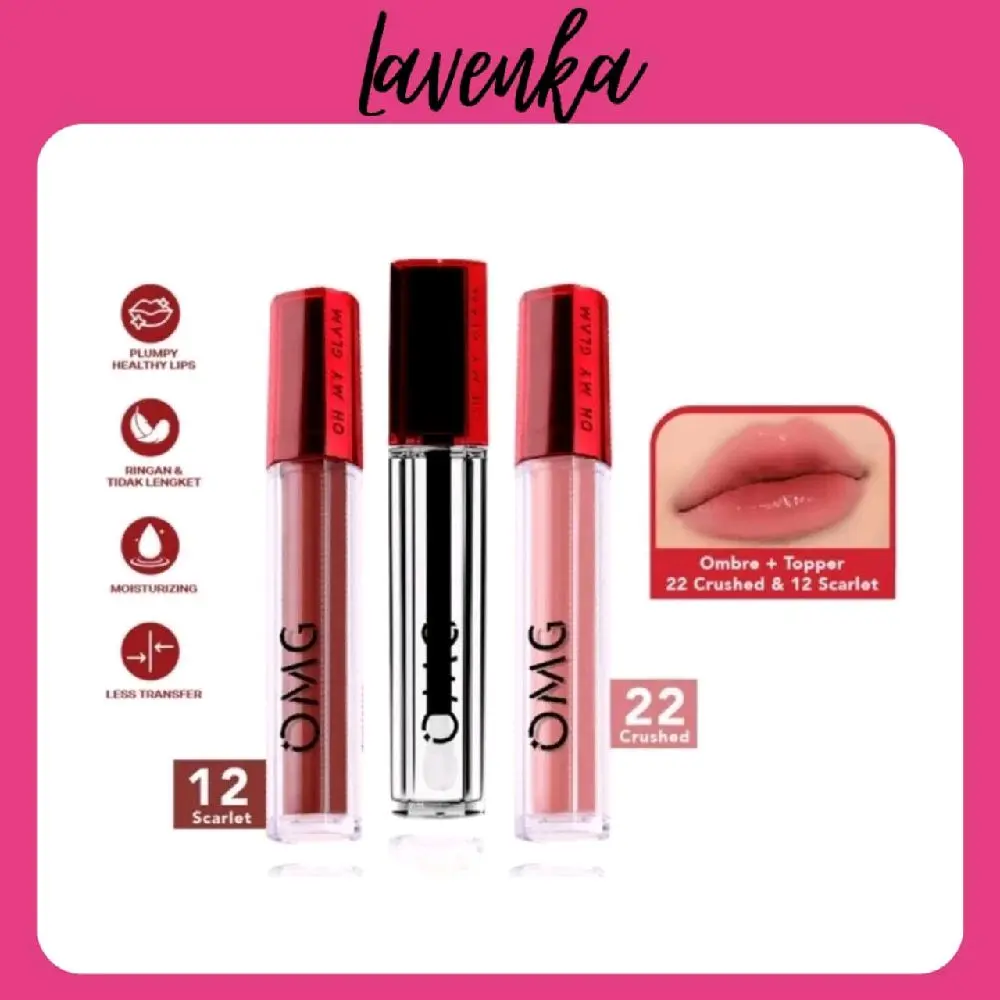 OMG Paket Ombre Gloss Finish - Mattelast Lip Cream &  Gloss Lip Finish  - Transform Your Lip Cream From MATTE to GLOSS for THE VINYL LIP LOOK!*