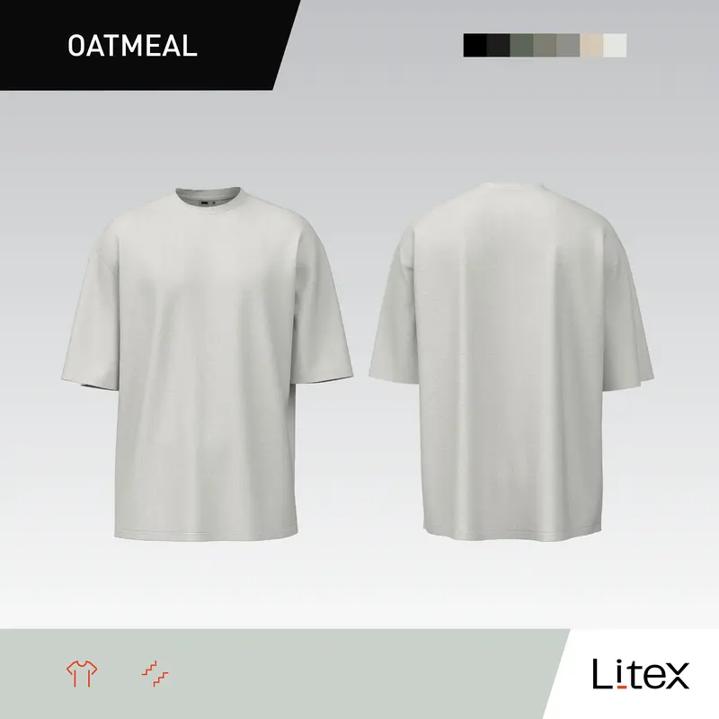 [HENDY DION APPROVED] No Void Minds Litex Heavyweight Cotton TPF Oversized Core T-Shirt | Oatmeal 1