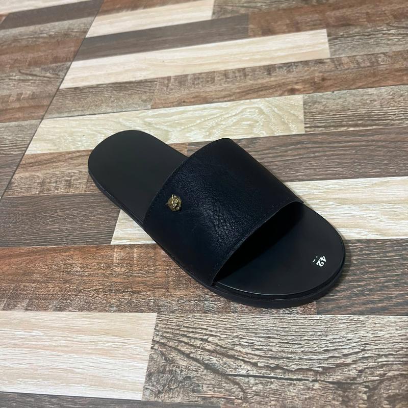    Khâu ĐẾ   Dép da nam cao cấp,Dép lê nam da xít logo tiểu hổ mới nhất size 37 -43 Slipper 