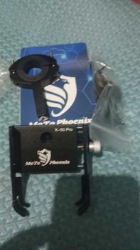 Product Review of ( FULLSET ) Holder Motor MoTo Phoenix X-50 Pro Full Logam dengan Bracket Extention Spion Motor Phone Holders & Mounts from K**i 1