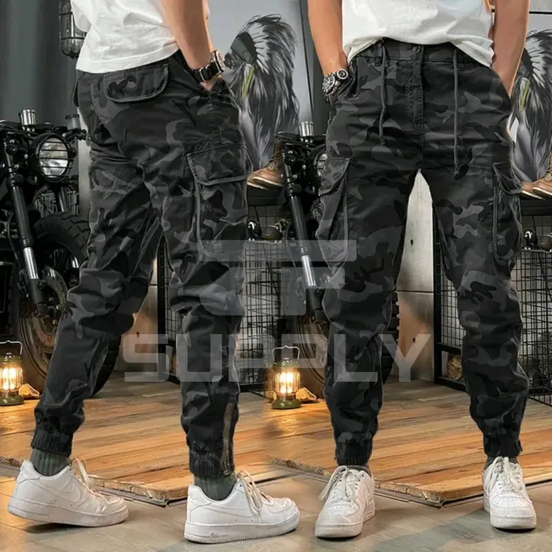 CELANA PANJANG CARGO LORENG COMBAT CARGO PANTS OUTFIT CELANA PRIA DEWASA Style Slimfit Katun twill combed Keren Nyaman Outdoor Kain Army Karet Distro Tactical 1