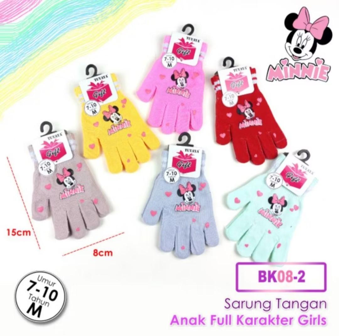 COD 1 pasang sarung tangan anak perempuan karakter 4-8 tahun