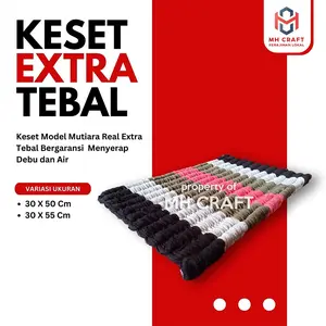 Keset Mutiara Super Tebal/ keset mutiara bahan kaos tebal padat