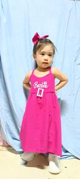 Product Review of JJAS BARBIEEE KIDS DRESS FIT 3 TO 4 and 5 to 6 YEAR OLD SPECIAL FABRIC from y**l M**e 0