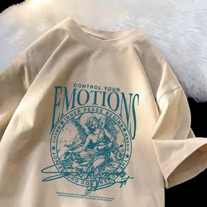 K761 LYBH T-shirt Oversize Khaki Wanita Pria Model Regular Unisex Cotton Retro Prints Wanita Hitam Muda Panjang Katun Kaos Polos Cewek Atasan Distro Dewasa Putih Baju Combed