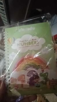 Product Review of Easy Peasy - Magic Exercise Coloring Book - Buku Pintar Belajar Menulis Huruf Angka Menggambar Menghitung Versi Bahasa Inggris edukasi pulpen Stationery Tinta from D** 0