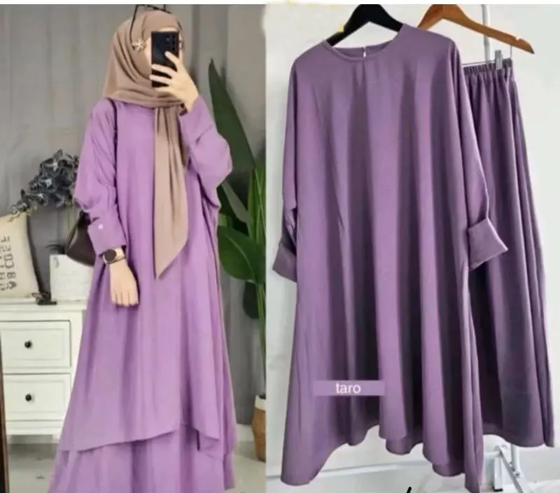 Fatiya Set Abaya Crinkle Airflow premium 4