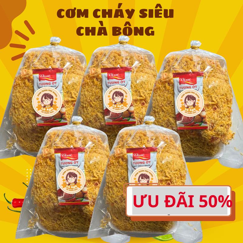  Cơm cháy siêu chà bông cơm cháy phủ chà bông siêu ngon Snack Thức Ăn 