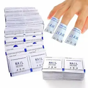 [10 pasang]Nail Gel Remover patch / Penghapus kutek gel / Miaoxi Gel Remover patch/ Nail UV Gel Polish Remover / Penghapus Kutek Gel pembersih kutek gel Kuku