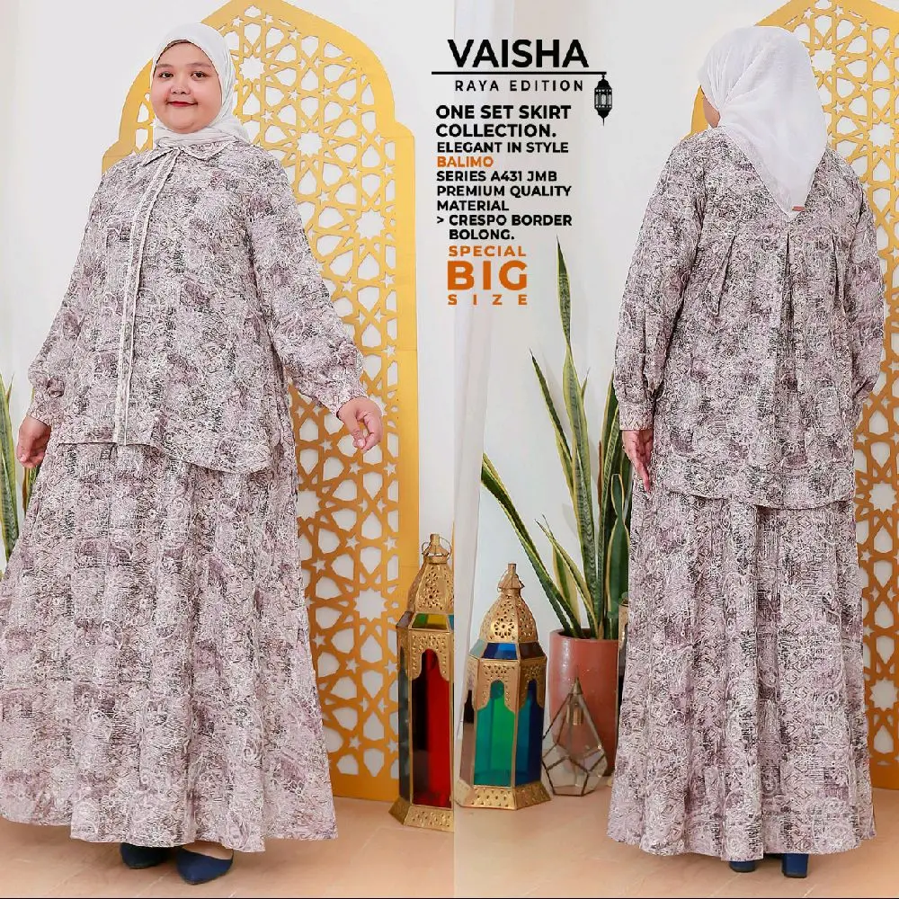 VAISHA ONE SET JUMBO BY BALIMO BEST-SELLER Gamis