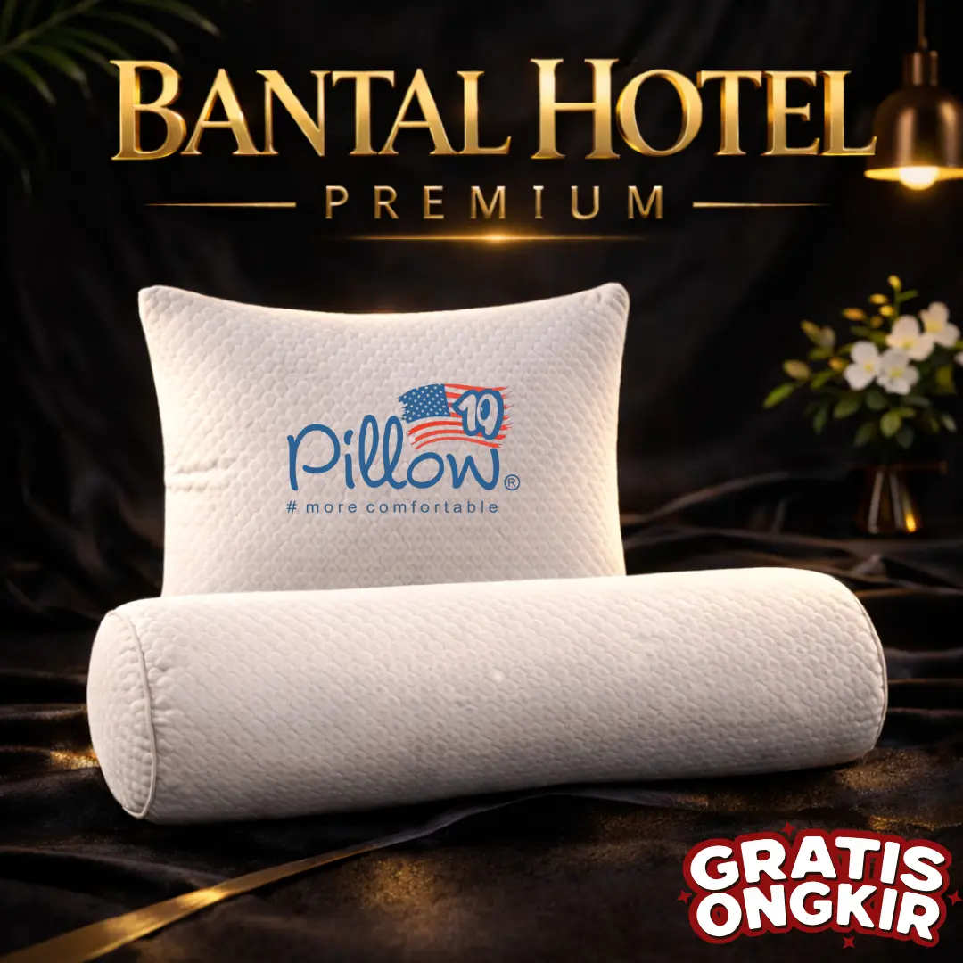 109 Pillow Bantal Tidur Hotel | Bantal Premium Isi Silicon | Bantal dan Guling Hotel KAIN MOTIF TEBAL