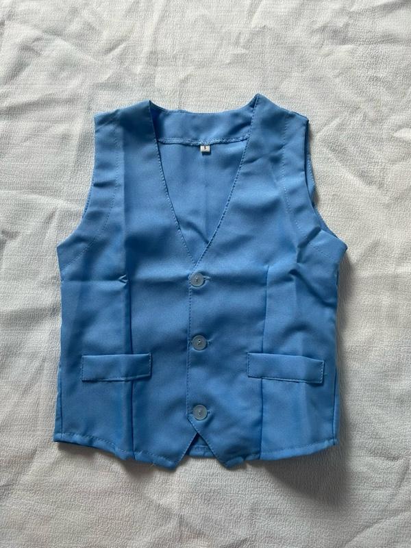 Product Introduction of Sky Blue Kids Chaleco Vest Slim Fit Boy 1