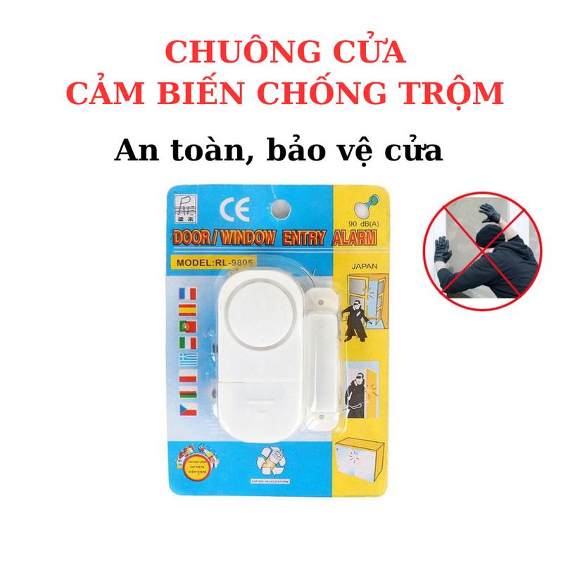  Chuông báo cửa cảm biến không dây chống trộm Chuông cửa báo trộm không dây chuông cảm biến báo động chống trộm gắn cửa thông minh 