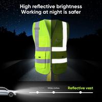 Gambar Fyseus by Mitsushi Vest Keselamatan High Visibility dengan Strip Reflektif Perak Level 2 untuk Pria dengan 5 Saku Depan dan Desain Tanpa Lengan - Normal dari Mitsushi tools Kota Administrasi Jakarta Utara 3 Tokopedia
