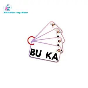 MOI.Creative: Flashcard Belajar Membaca 2 Suku Kata | 20 Lembar | Free Ring | Art Paper Glossy 260gsm