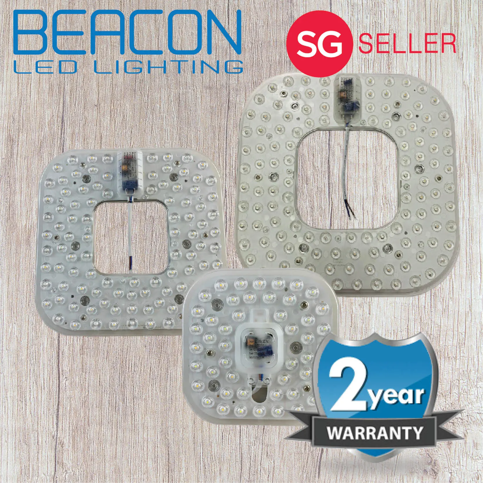 BEACON LED Panel Light 16/38/48W Magnetic Panel / Ceiling Light Replacement - NO MORE FLUORESCENT TUBE- 2 years warranty