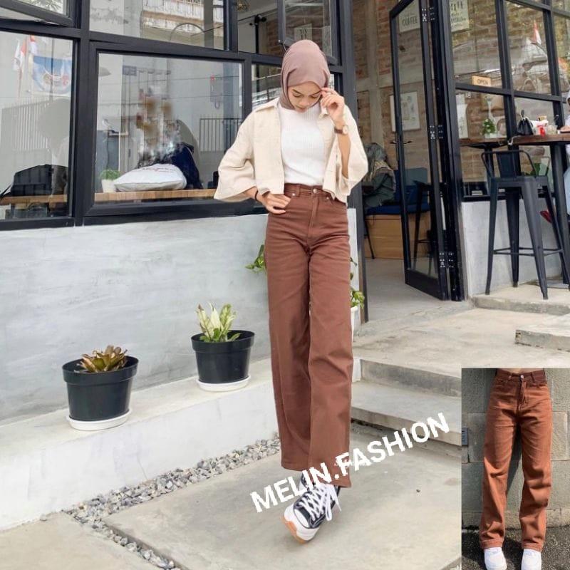 Product Introduction of KULOT JEANS HIGHWAIST/ CULLOOTE JEANS MOZZA Wanita Panjang 6