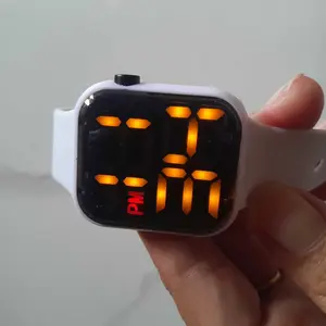 Jam Tangan Wanita Pria Fashion LED Digital Rubber Electronic Couple Anak Remaja Premium JF073