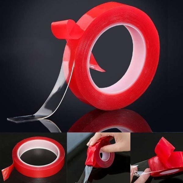 3 Meter Transparent Silicone Double Sided Tape Sticker For Car - TikTok ...