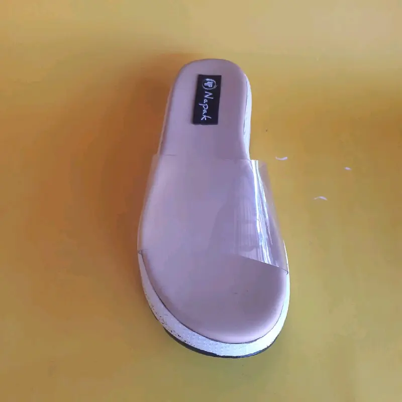 Sendal Wedges Transparan Wanita Elegant - Model Terbaru - Cewek Sandal flat shoes 2