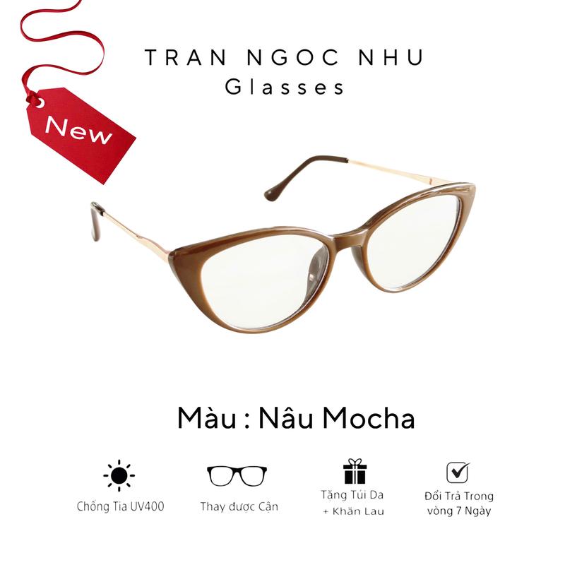  Mã M4 - Kính mắt mèo mới  thời trang dành cho nữ có thể thay cận 