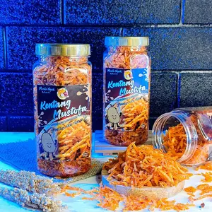 Kentang Mustofa Mindo Nyok22 Pedas Manis  1 Toples Snacks Camilan Kering Terbatas