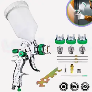 Semprotan Cat Paint Spray Gun Tabung Atas 1.4/1.7/2.0 mm Alat Semprot Airbrush Gravity Nozzle SUS304