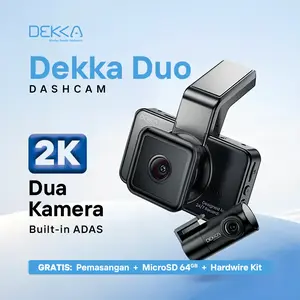 DEKKA DUO DK21 | DASH CAM Car Kamera 2K Depan Belakang WiFi 6 | Always On Gratis Pemasangan Car Dashcam Kamera Kendaraan | SUPERSPRING