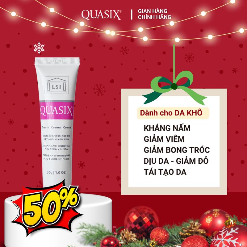 CREAM QUASIX Kem bôi giảm mụn trứng cá đỏ mụn kích ứng mụn viêm mủ viêm da tiết bã 30g