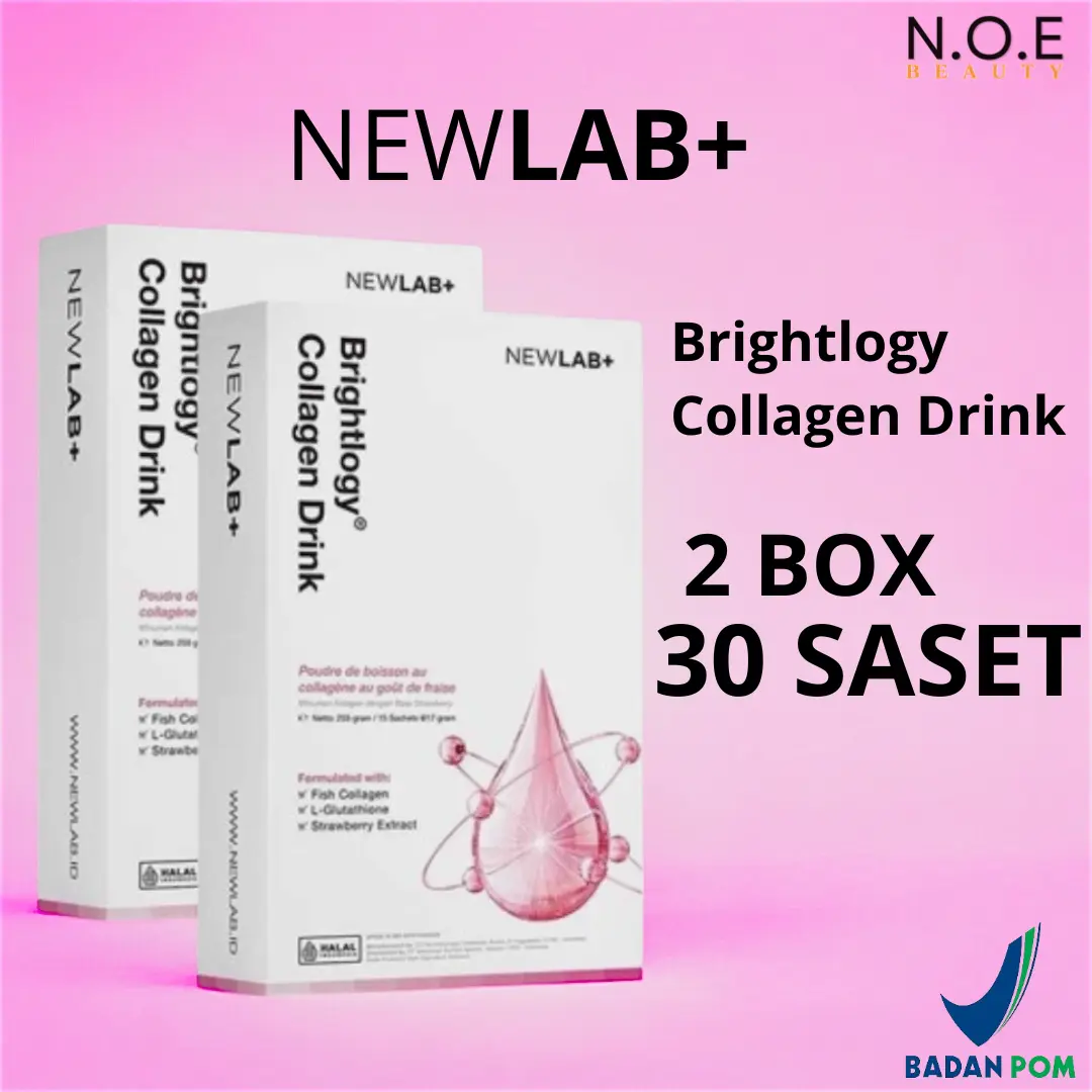 Newlab Collagen drink 2 box 30 saset minuman kolagen pemutih badan gluta collagen