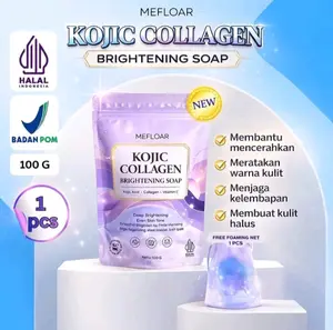 [BPOM] Mefloar Sabun KOJIC Collagen Soap Brightening Whitening Body Memutihkan Badan Wajah Mencerahkan 100% Original BPOM Sabun Wajah dan Badan