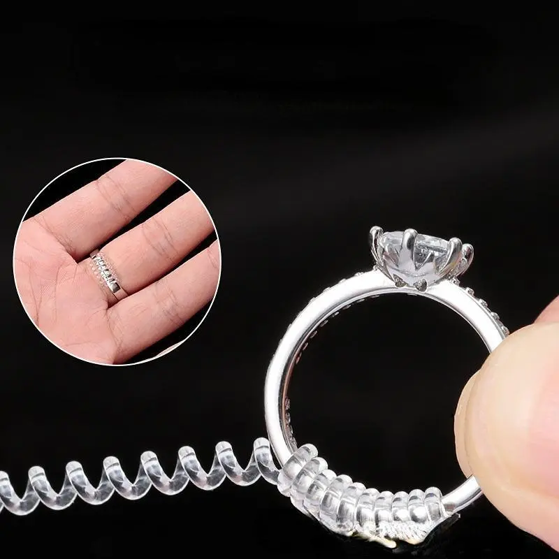 10cm Adjuster Jewelry Tools Based Spiral Ring Size Adjuster Guard Tightener Reducer Resizing Tool 4 Types