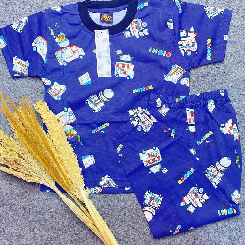 Piama Anak Satu Set Celana Panjang - Fashion Anak Terbaru 1