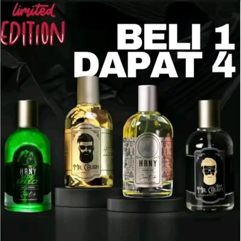 Promo Beli 1 Dapat 4 Parfum pria wangi tahan lama 35ml Terlarisss