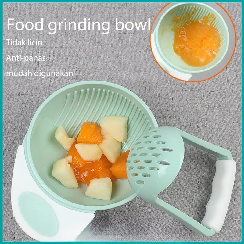 WDS Baby Food Maker Alat Makan Bayi Mangkok Mpasi Grinding Bowl Alat Pembuat Makanan Bayi B03 0