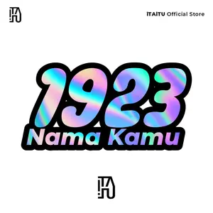 iTAiTU - STICKER CUTTING CUSTOM NAMA SUKA SUKA HOLOGRAM REFLEKTIF Stiker Car