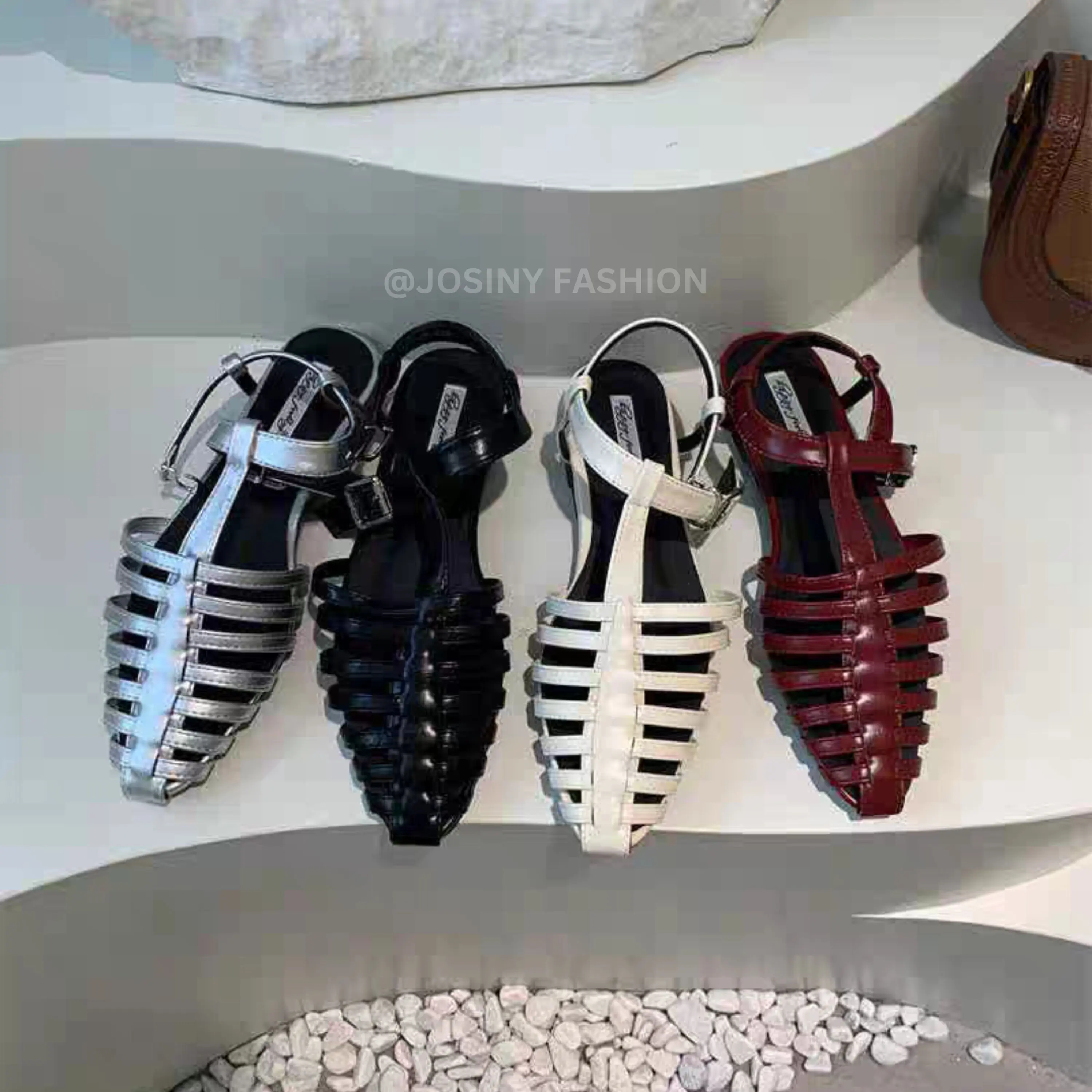 JOSINY Sandal Wanita Keronjo Heels 2 cm Flatshoes wanita