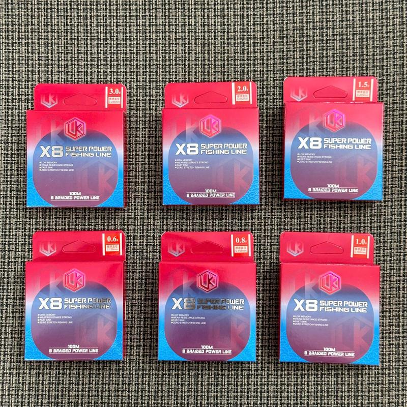 [Tặng Kèm Lưỡi SỐ LƯỢNG Ngẫu NHIÊN] -Tặng Không-Dây dù câu lure LK HOÀ X8 dài 100m chính hãng