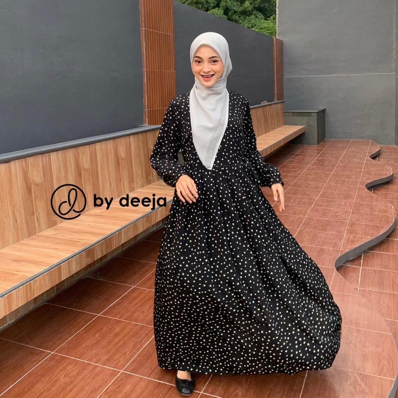 By deeja - Heidy Korean Dress / Midi Dress / Motif Bunga VOL.1 4