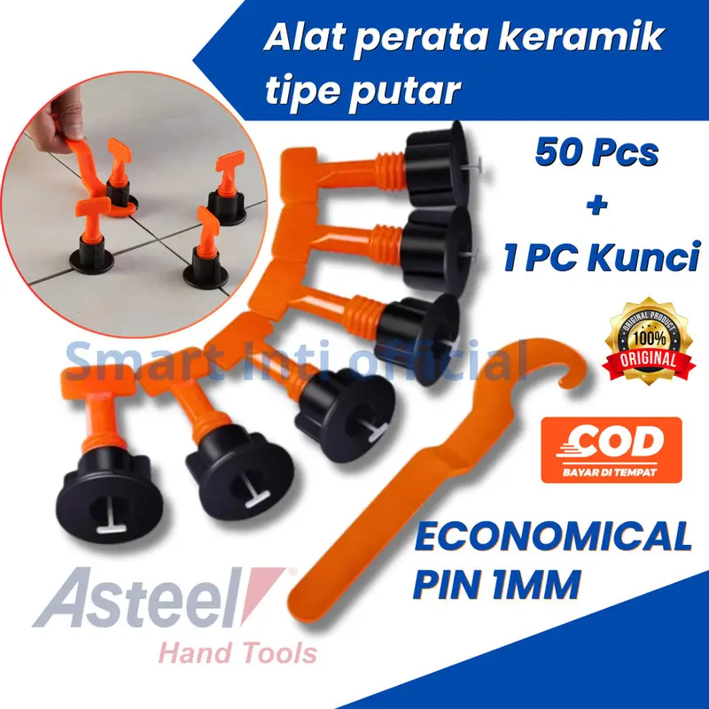 ASTEEL Alat pasang perata keramik granit lantai dinding lengkap tile leveling spacer nut nat pin 1mm prata kramik granite ekonomi bisa di pakai berulang 0