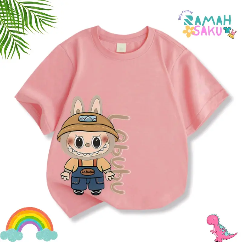 Kaos Anak Motif Labu Labu untuk Usia 3-8 Tahun Laki-Laki Perempuan Fashion Pakaian 3