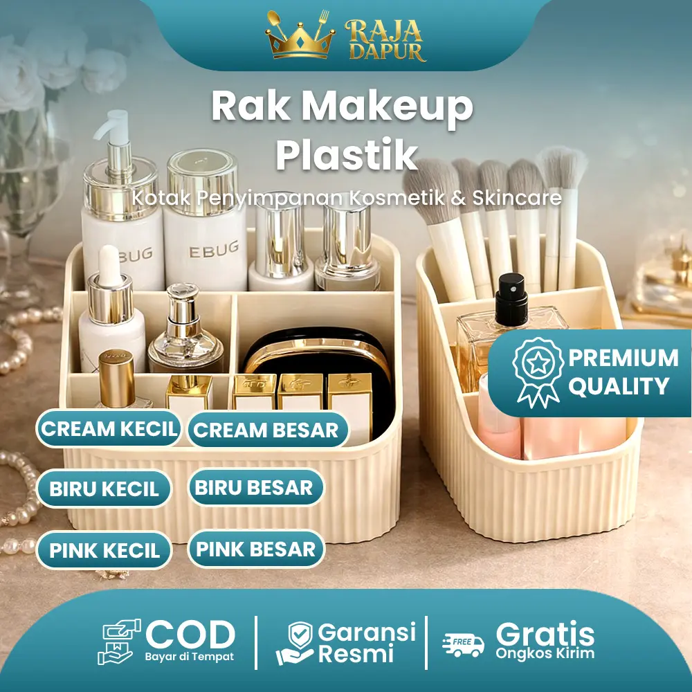 Raja Dapur  Rak Makeup Organizer Aesthetic Meja Rias Minimalis Modern rak skincare rak makeup kosmetik organizer meja
