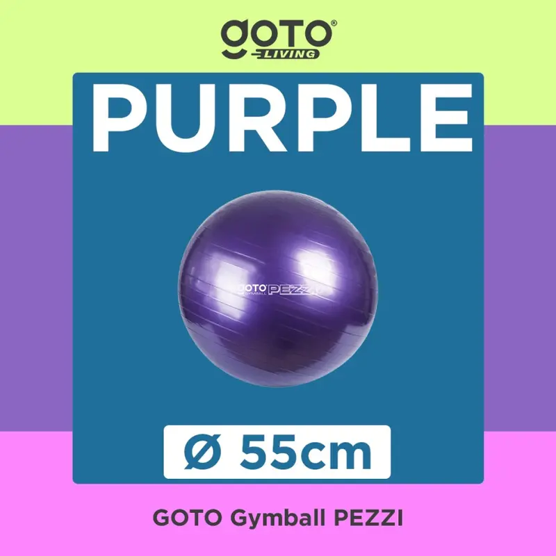Goto [COD] Pezzi Gym Ball Bola Yoga Ibu Hamil Senam Olahraga Pilates Fitness 4
