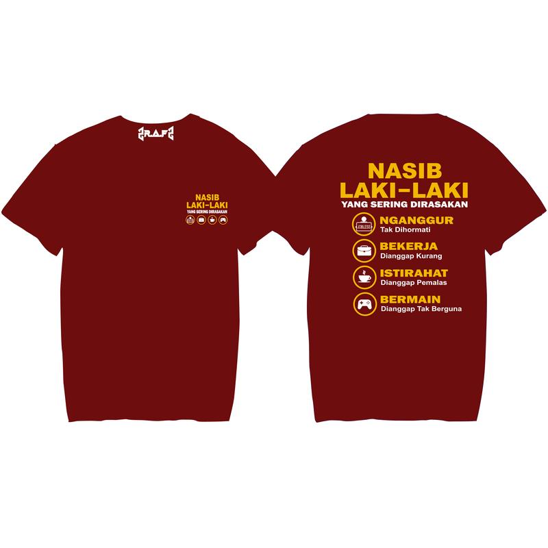 Kaos Nasib Laki Laki Combed 30s - Unisex - Distro Pria Baju Keren Tshirt Nyaman kaos Kata Kata baju pria 3