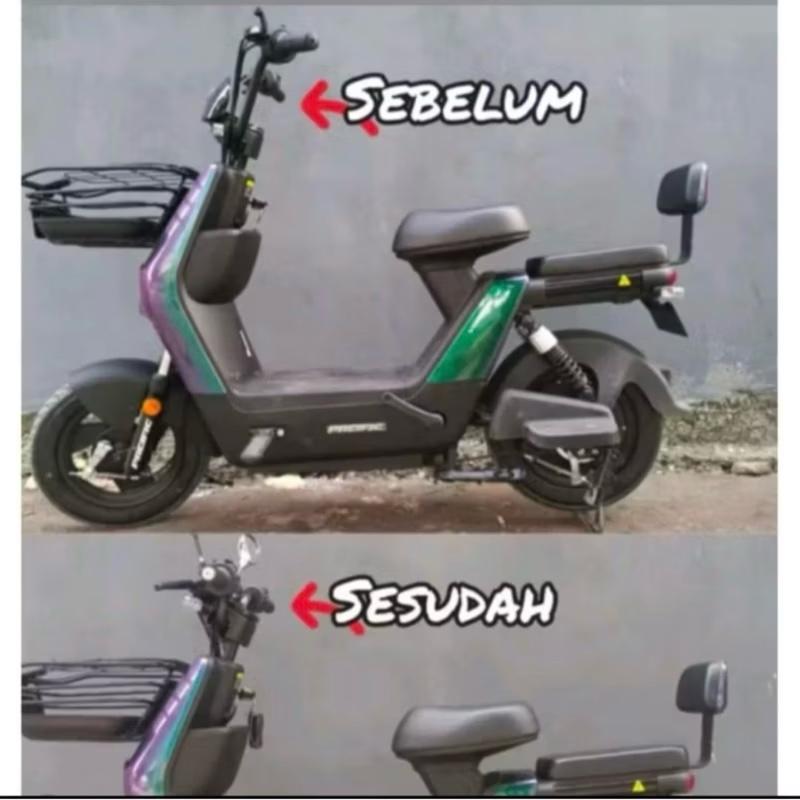 Stang Stir Pendek Sepeda Listrik Modifikasi 5
