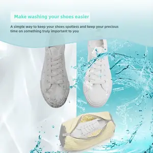 Washing Machine Shoe Bag - Heavy Duty Mesh Laundry Protector Anti-Deformation Anti-Wear Sneaker Wash Bag for Lazy Efficient Clea