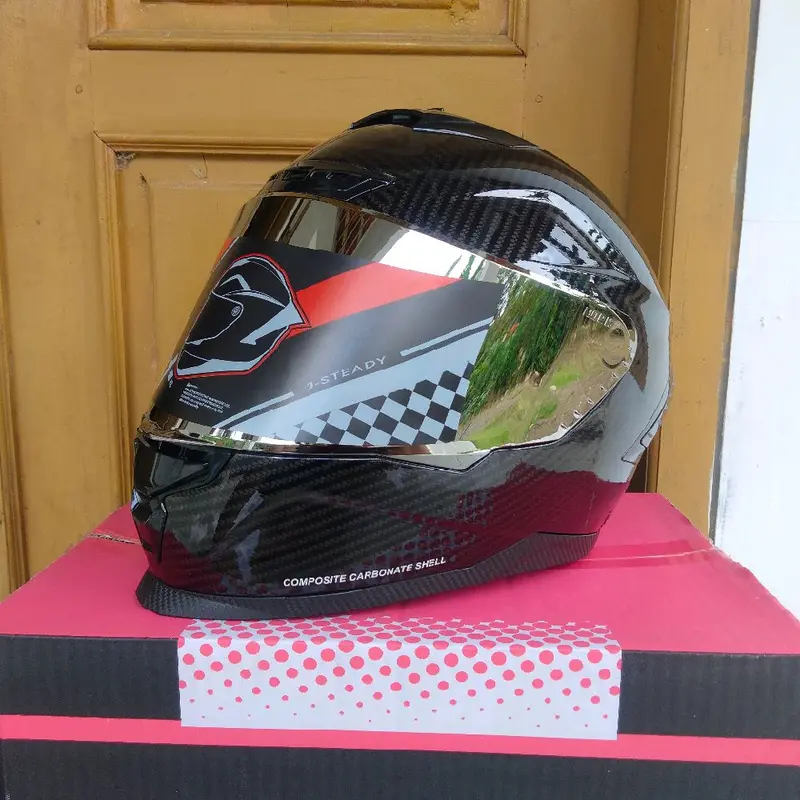 Helm Full face JS Armor Z Carbon Glossy Ori 100% 2